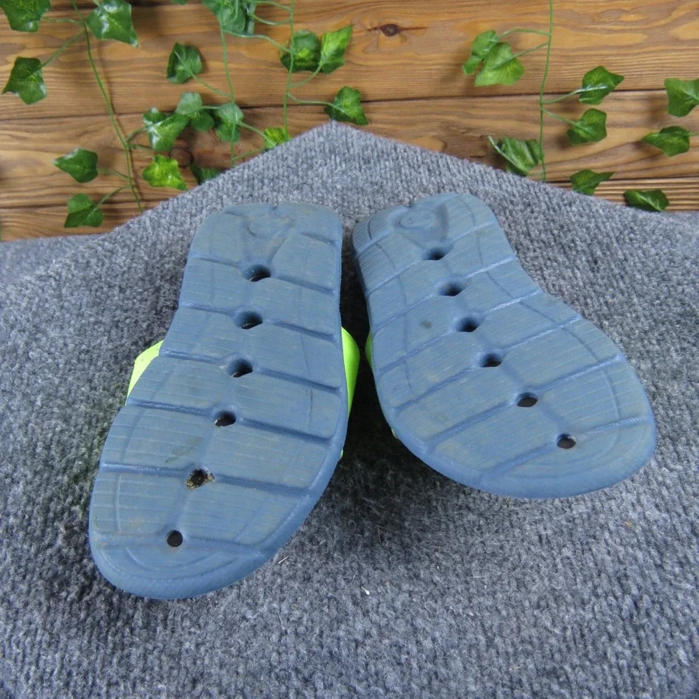 Under‎ Armour Ignite Pro Kids 3 Lime Surge Static Blue Slide Sandals Comfort